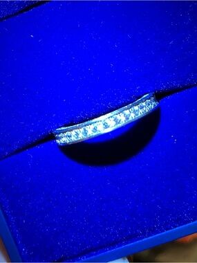 Wedding Band 925 Sterling Eternity Band